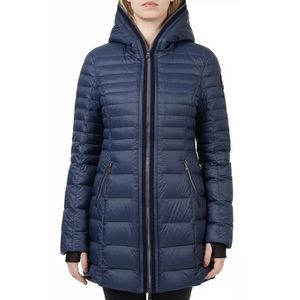 SOLD PAJAR Canada CeCe Navy Down Puffer Fur Hood